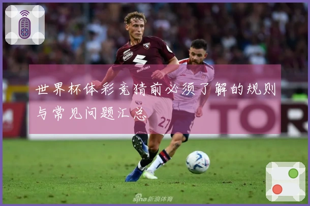 世界杯体彩竞猜前必须了解的规则与常见问题汇总